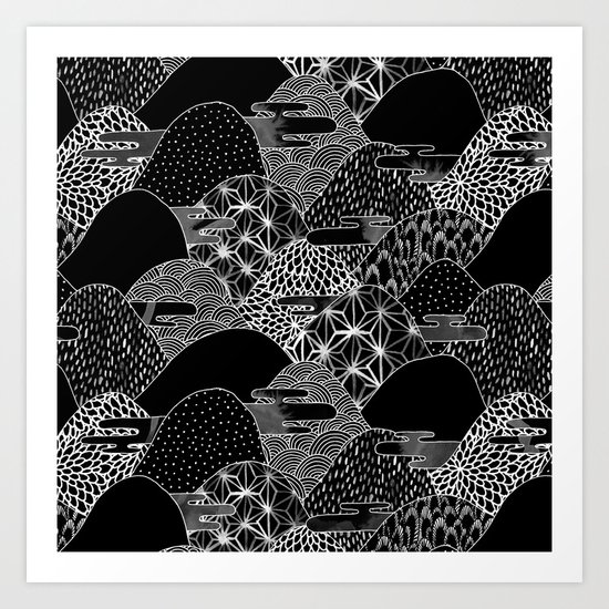 Cosmic Mountains II Art Print