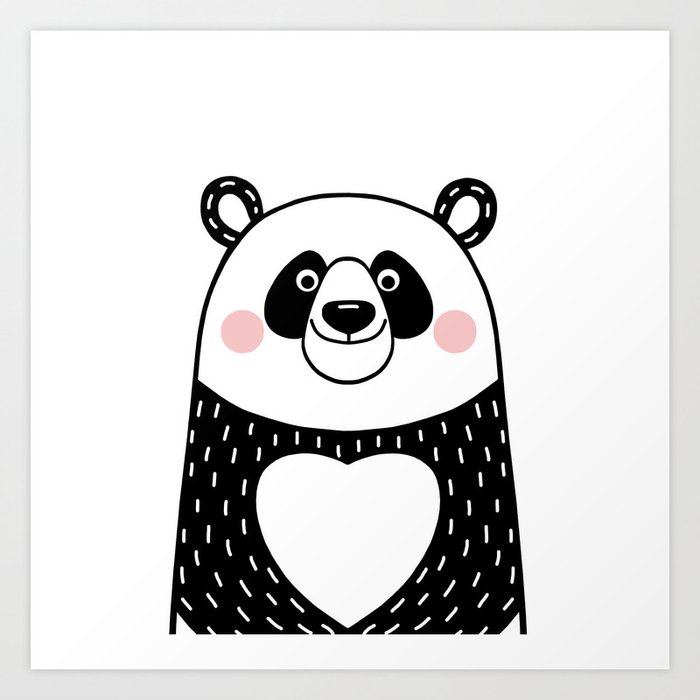 panda bear sketch