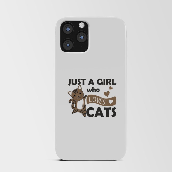 Just a girl who loves Cats Sweet Cat iPhone Card Case