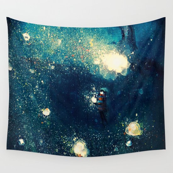 Fireflies Wall Tapestry