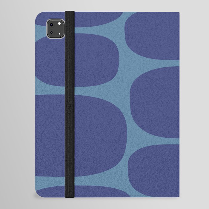 Modernist Spots 256 Blue On Purple iPad Folio Case