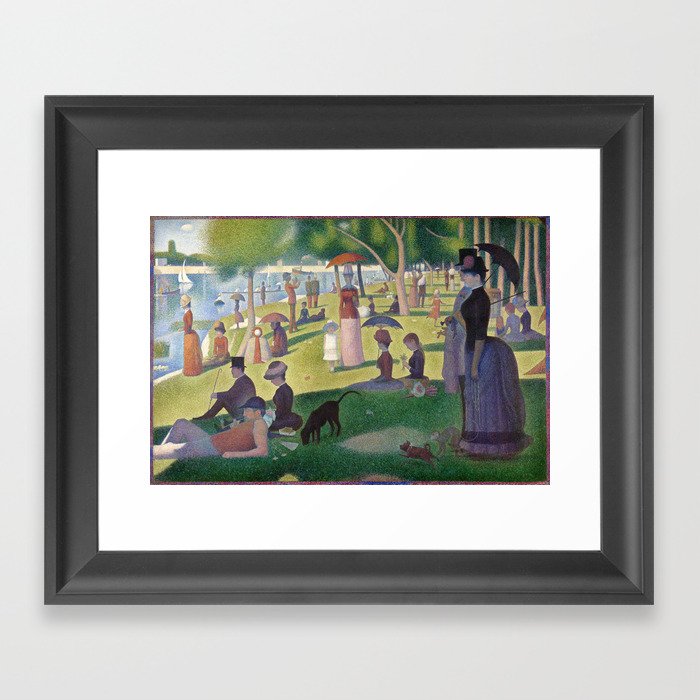 A Sunday on La Grande Jatte by Georges Seurat Framed Art Print