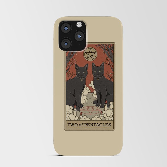 Two of Pentacles iPhone Card Case