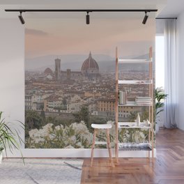 Il Duomo At Sunset Photo | Florence City View In Pastel Colors Art Print | Tuscany, Italy Travel Photography Wall Mural