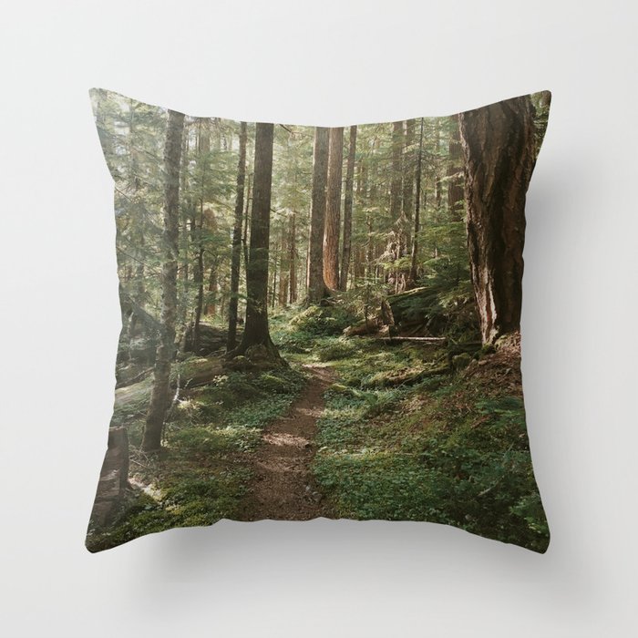 Wonderland Forest Trail Throw Pillow