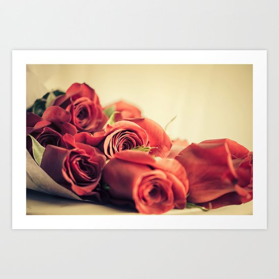 A Dozen Roses Please Art Print