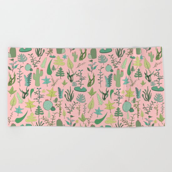 Nature Pink Beach Towel
