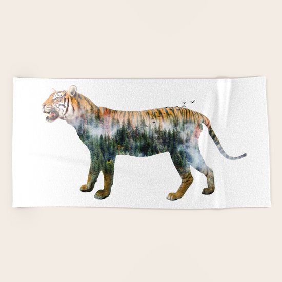 Tiger Beach Towel