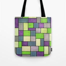 Rectangles And Squares Contemporary Black Outline Art 3 Tote Bag
