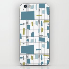 Retro Geometric Abstract Pattern iPhone Skin