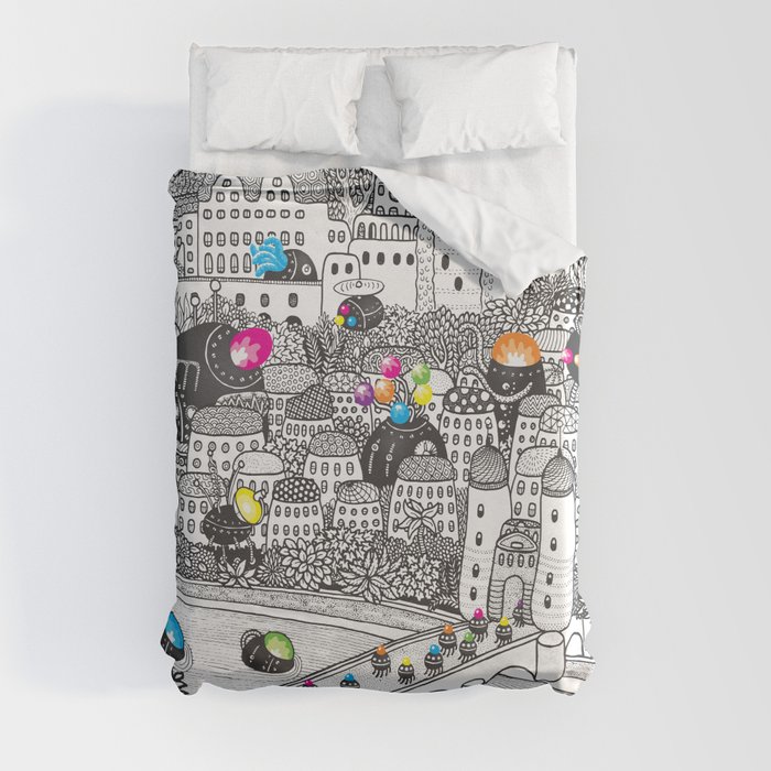 Locals Only - Heidelberg, Germany Duvet Cover