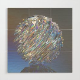 Holographic Crystal Wood Wall Art