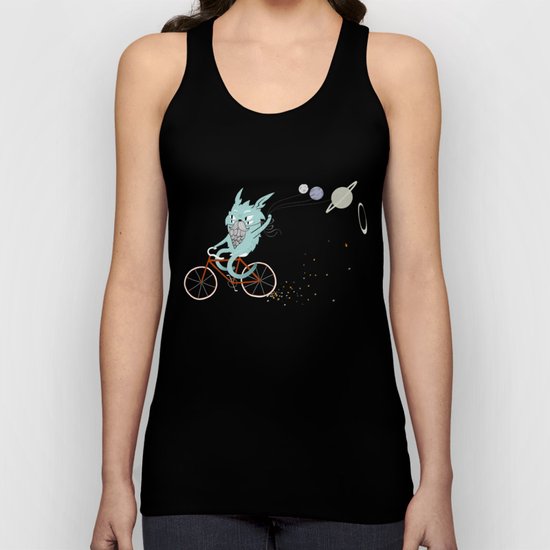 Bunny in Space Unisex Tank Top