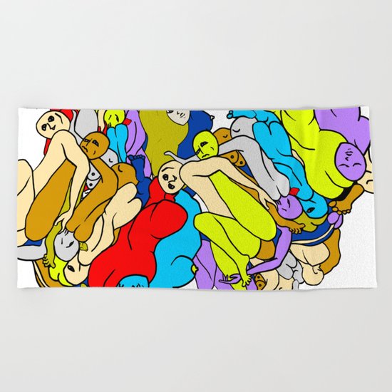 Pillow Talk Love Beach Towel