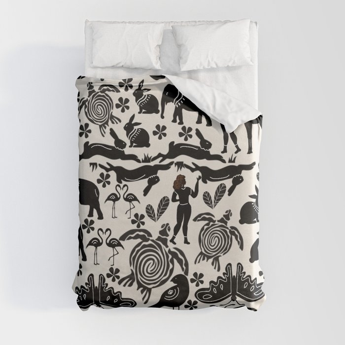 Day out at the sanctuary  Duvet Cover