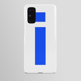 letter I (Blue & White) Android Case