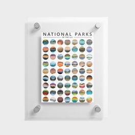 US National Parks Floating Acrylic Print