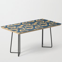 Crocodiles (Navy and Yellow Palette) Coffee Table