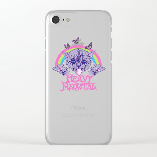 Heavy Meowtal Clear iPhone Case