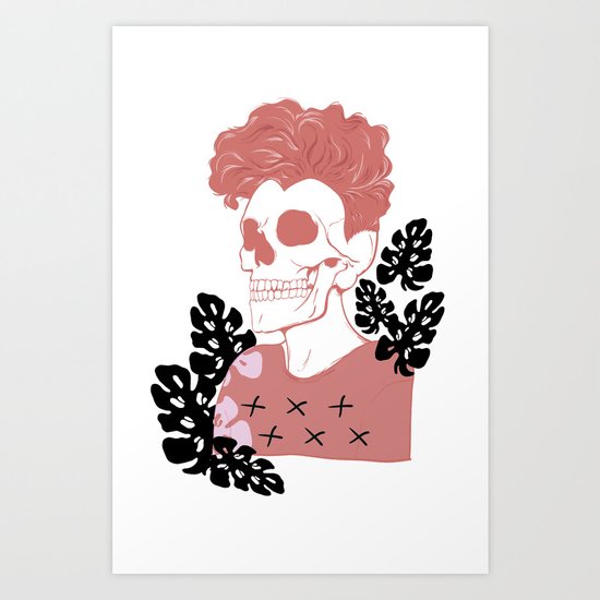 SKULL SHIT Art Print