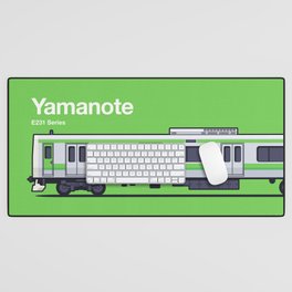 Tokyo Yamanote Line E231 Train Side Profile Desk Mat