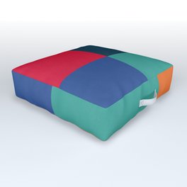 Abstract Color Block Geometric Outdoor Floor Cushion