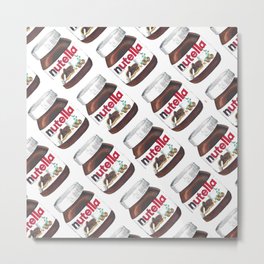 Nuts for Nutella Metal Print