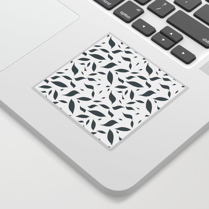 Modern scattered leave pattern Sticker