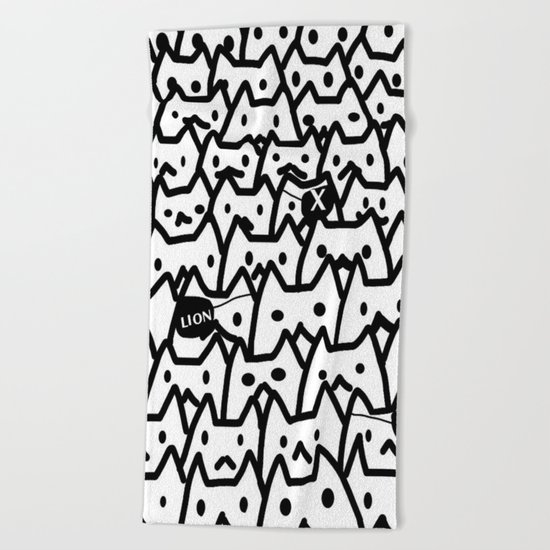 cats-349 Beach Towel