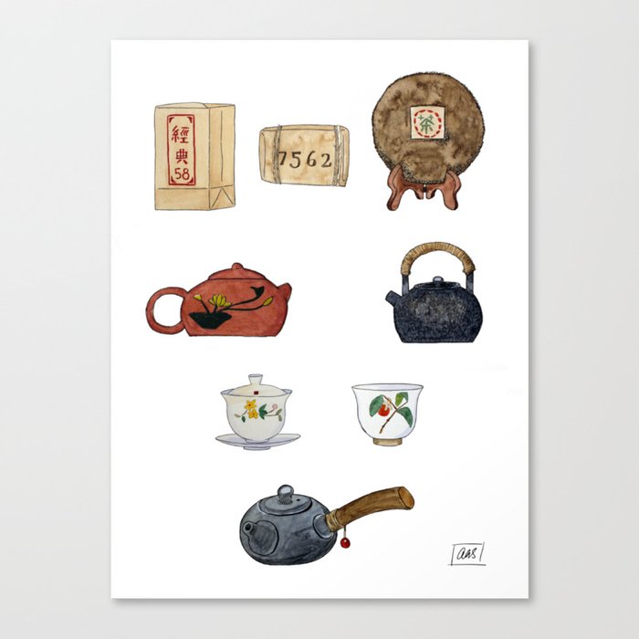 "Tea Time 1" Canvas Print