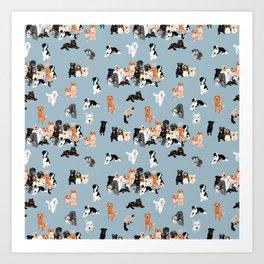 animal gang pattern Art Print