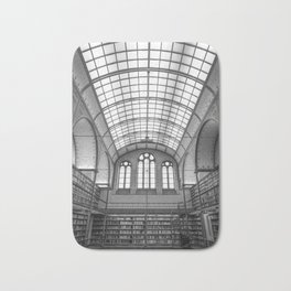Art library at the rijksmuseum in Amsterdam - architecture in black and white - travel photography Bath Mat | Summer, Culture, Dorm Room, Glass, Travel Photography, Dutch History, Rijksmuseum, Architecture, Library, Art 