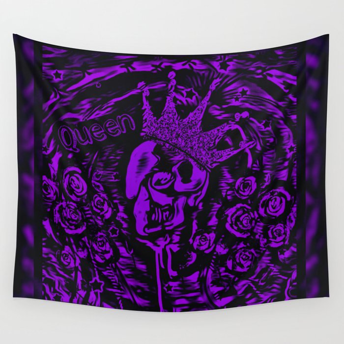 The Queen of Purple Forever Wall Tapestry