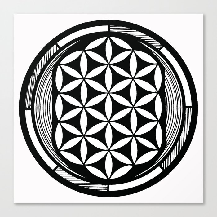 Flower Of Life Mandala Canvas Print