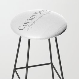 Coram Deo - In the presence of God Bar Stool