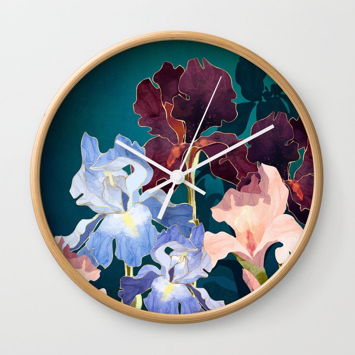 Iris Abstract Wall Clock