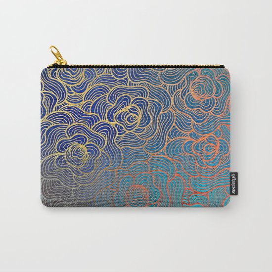 Abstract Roses Carry-All Pouch