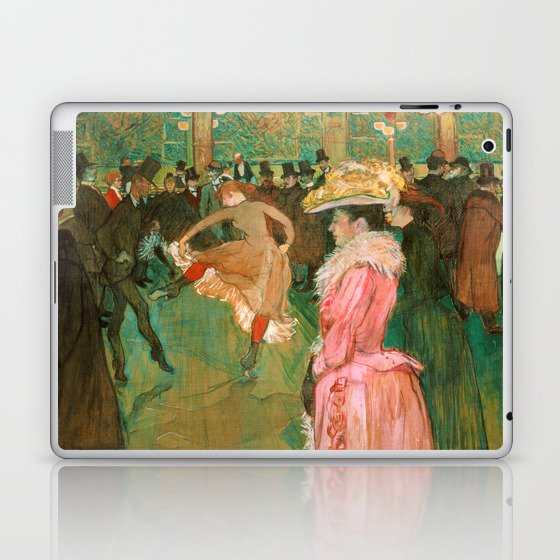 Toulouse-Lautrec - At the Rouge, The Dance Laptop & iPad Skin
