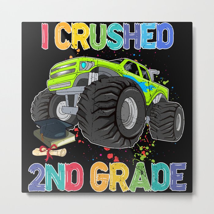 I crushed 2nd grade back to school truck Metal Print