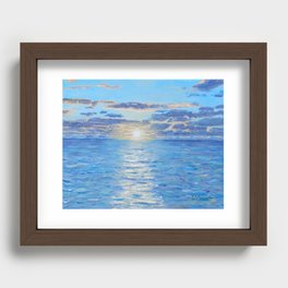 Peaceful Ocean Sunset Recessed Framed Print