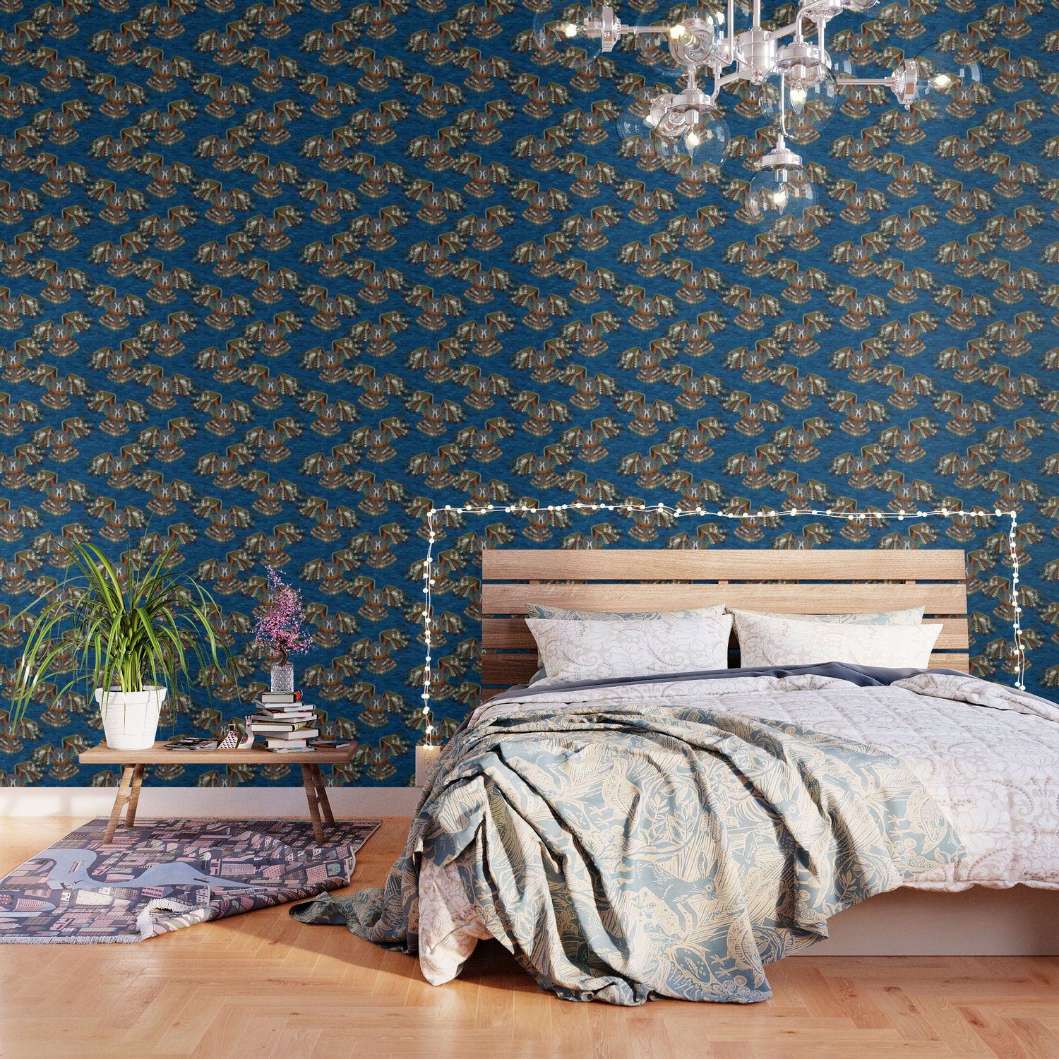 Night Owl Blue Wallpaper