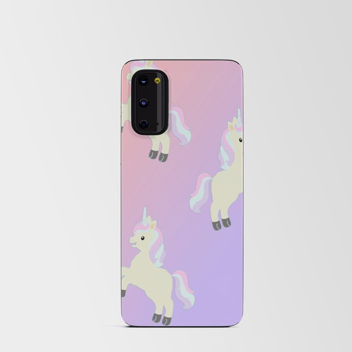 Stylish colorful magical Unicorns pattern design Android Card Case