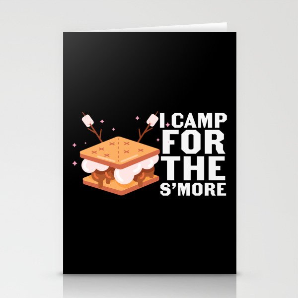 I Camp For The S'more Funny Camping Stationery Cards