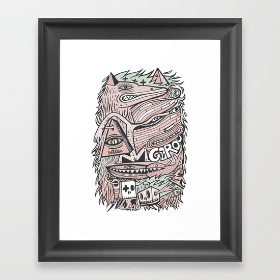 Hirsute Framed Art Print