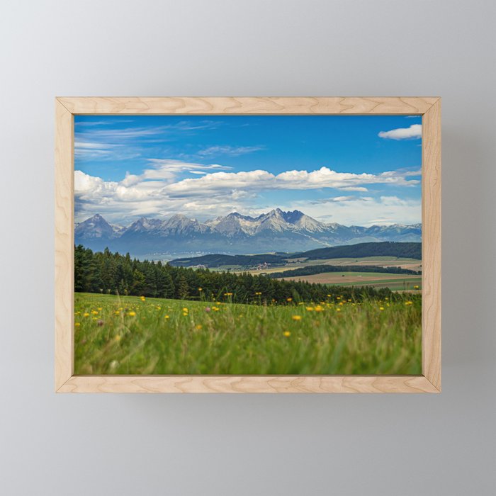 High Tatras from Paradise Framed Mini Art Print