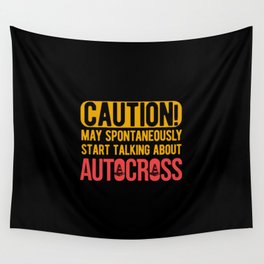 Funny Autocross Wall Tapestry