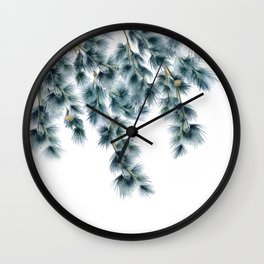 White Pine Garland  Wall Clock