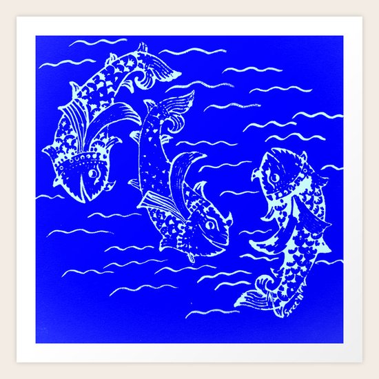 Happy fish- 3 Art Print
