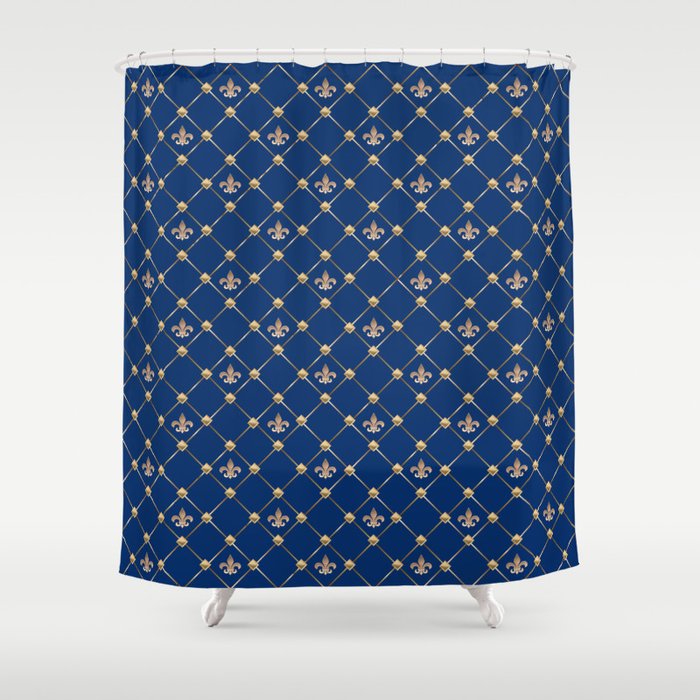 Fleur de Lis Shower Curtain