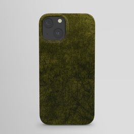 olive green velvet | texture iPhone Case